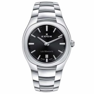 MONTRE EDOX MIXTE LES BÉMONTS ULTRA SLIM DATE 30MM
