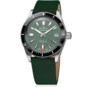 MONTRE EDOX PARACHUTISTE AUTOMATIQUE 38MM VERT