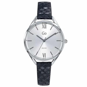 MONTRE GO MADEMOISELLE CUIR PEAU DE SERPENT NOIR
