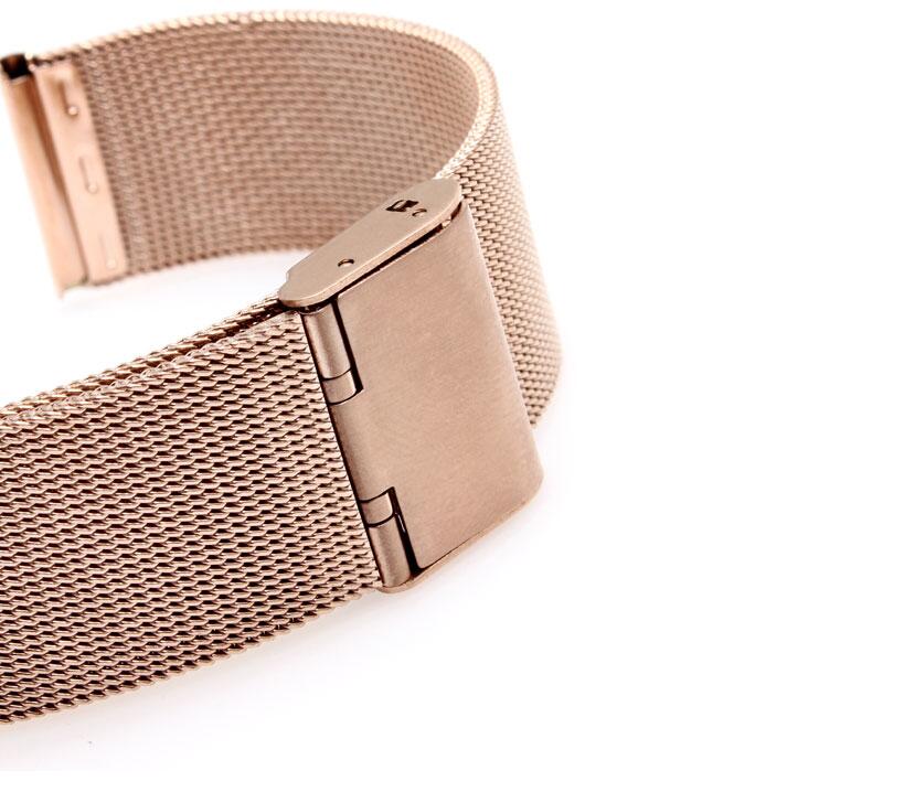 BRACELET MAILLE MILANAISE FINE OR ROSE – Image 6