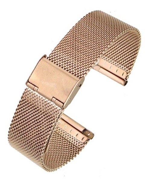 BRACELET MAILLE MILANAISE FINE OR ROSE – Image 7