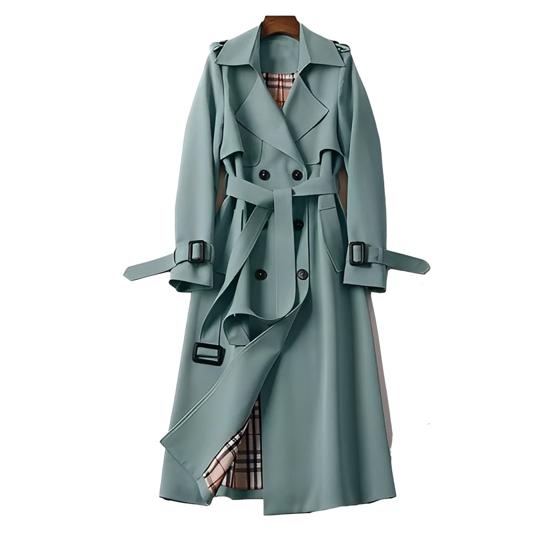 Élodie - Manteau d'hiver classique avec ceinture pour femmes – Image 3