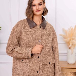 Veste tweed Camel 831