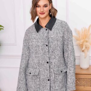 Veste tweed gris 831