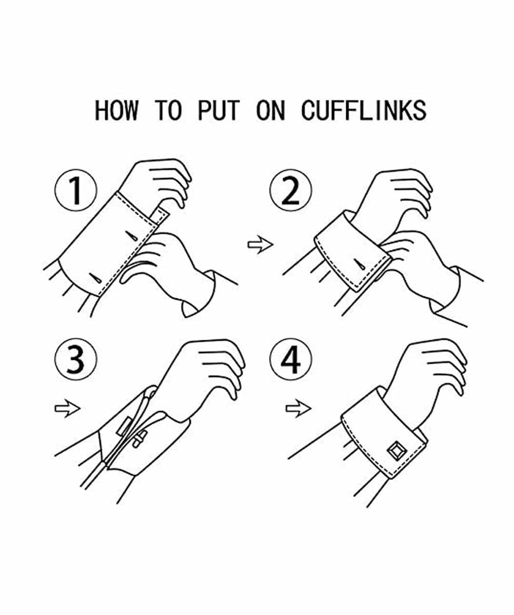 BOUTON DE MANCHETTE OR ROSE ROUGE – Image 9