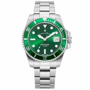 MONTRE JACQUES DU MANOIR PRO SCUBA 40 GREEN
