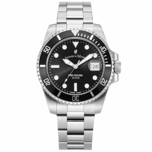 MONTRE JACQUES DU MANOIR PRO SCUBA 40 BLACK