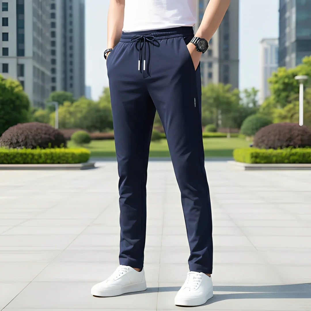 Eunald - Pantalon droit décontracté tendance pour homme – Image 4