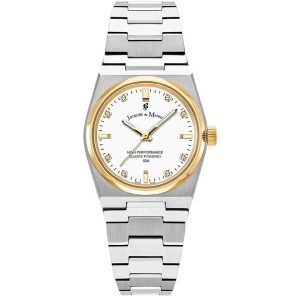 MONTRE JACQUES DU MANOIR HORIZON QUARTZ BLANC