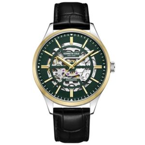 MONTRE KENNETH COLE AUTOMATIQUE SKELETON VERT 42MM