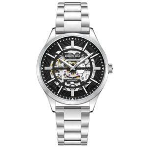 MONTRE KENNETH COLE AUTOMATIQUE SKELETON NOIR 42MM