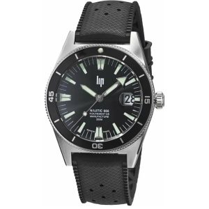 MONTRE LIP NAUTIC 666 CAOUTCHOUC NOIR