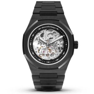 MONTRE MAISON DU TEMPS MT BETA SQUELETTE BLACK EDITION ACIER