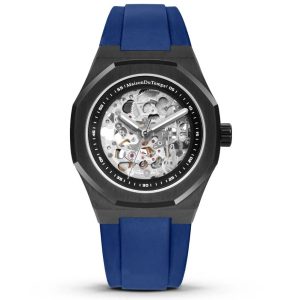 MONTRE MAISON DU TEMPS MT BETA SQUELETTE BLACK EDITION BLEU