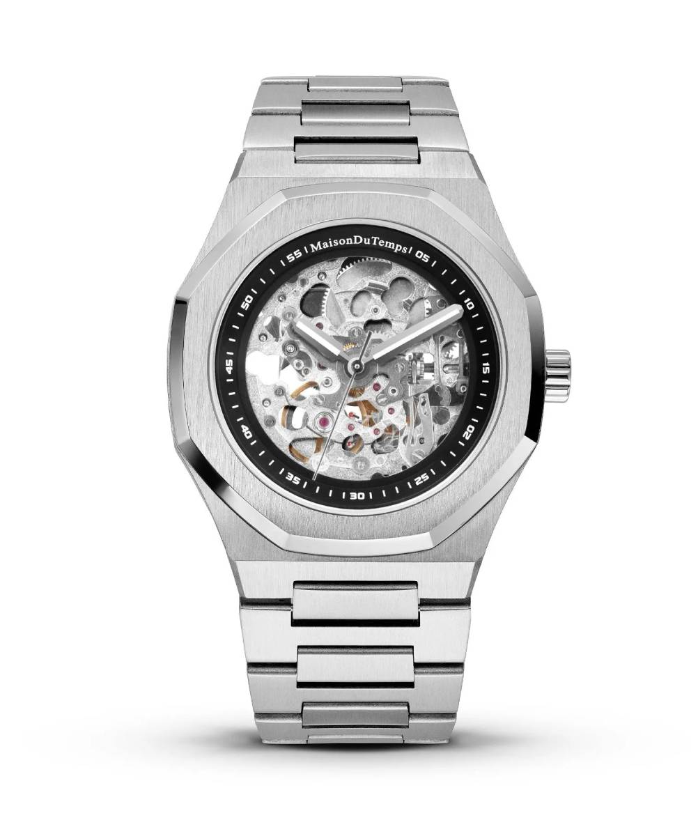 MONTRE MAISON DU TEMPS MT BETA SQUELETTE MIYOTA ACIER