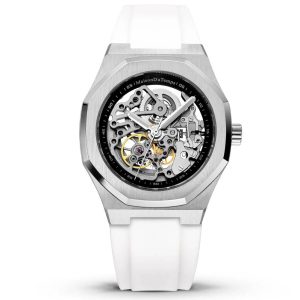 MONTRE MAISON DU TEMPS MT BETA SQUELETTE SILICONE BLANC