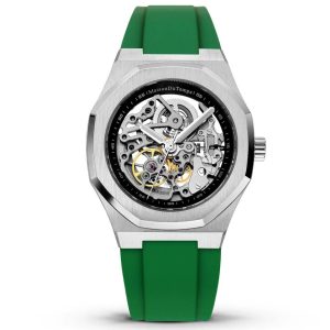 MONTRE MAISON DU TEMPS MT BETA SQUELETTE SILICONE VERT