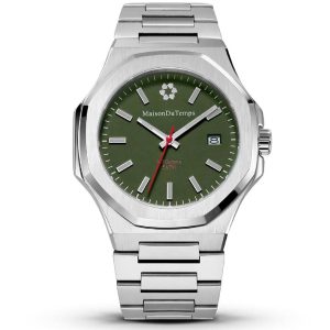 MONTRE MAISON DU TEMPS MTGAMMA ACIER KAKI