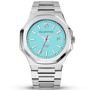 MONTRE MAISON DU TEMPS MTGAMMA ACIER TURQUOISE