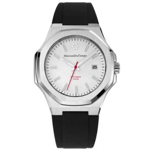 MONTRE MAISON DU TEMPS MTGAMMA BLANC SILICONE NOIR