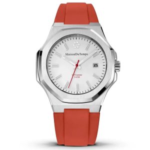 MONTRE MAISON DU TEMPS MTGAMMA BLANC SILICONE ORANGE
