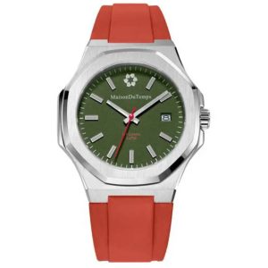 MONTRE MAISON DU TEMPS MTGAMMA KAKI SILICONE ORANGE