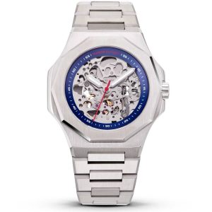 MONTRE MAISON DU TEMPS MTZETA SQUELETTE ACIER