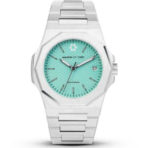 MONTRE MAISON DU TEMPS MTZETA TURQUOISE ACIER