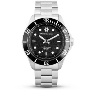 MONTRE MAISON DU TEMPS MTSIGMA LUNETTE NOIRE ACIER