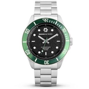 MONTRE MAISON DU TEMPS MTSIGMA LUNETTE VERTE ACIER