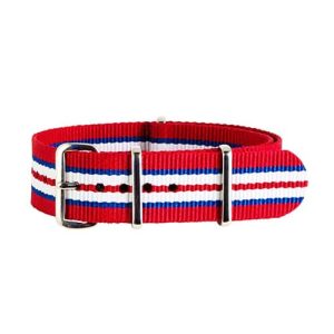 NYLON NATO ROUGE BLEU BLANC