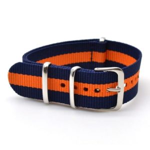 NATO NYLON BLEU ORANGE BLEU