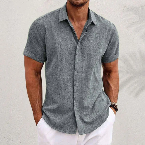 Oberon - Chemise en lin homme manches courtes – Image 3