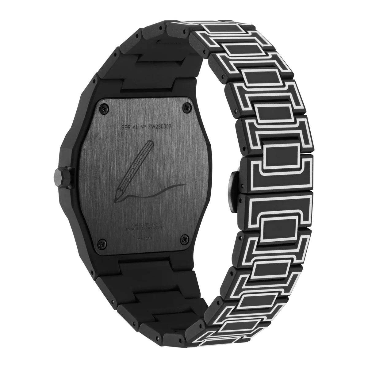 MONTRE D1 MILANO POLYCARBON BLACK SKETCH – Image 2