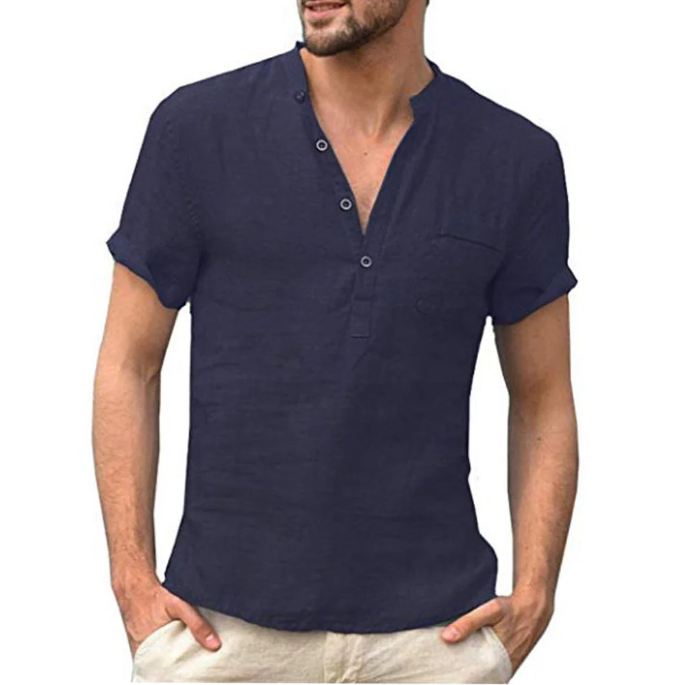 Korbin - Chemise en lin homme à manches courtes – Image 4