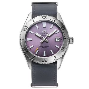 MONTRE ORIENT SPORT MÉCANIQUE CUIR GRIS