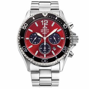MONTRE ORIENT MAKO LIGHT CHARGED CHRONOGRAPH RED