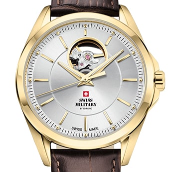 MONTRE SWISS MILITARY ELEGANT OPEN HEART AUTOMATIC – Image 2