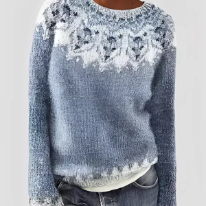 Christal - Pull ample en laine à la mode pour femmes