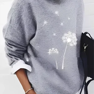 Milly - Pull tendance, coupe large avec motif pour femmes