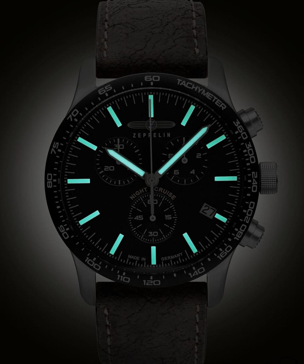 MONTRE ZEPPELIN NIGHT CRUISE CHRONOGRAPH MARRON – Image 2