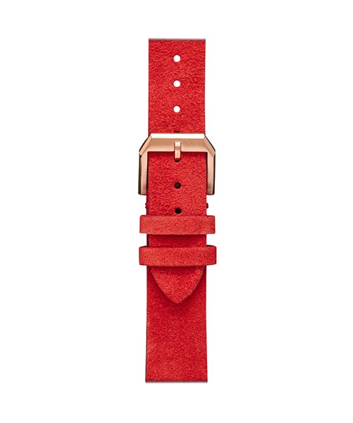 BRACELET SUEDE NAPPEY ROUGE & ROSE GOLD