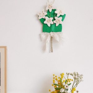 Le bouquet de violettes – bijou mural – pièce unique