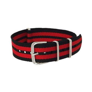NATO NYLON NOIR ROUGE