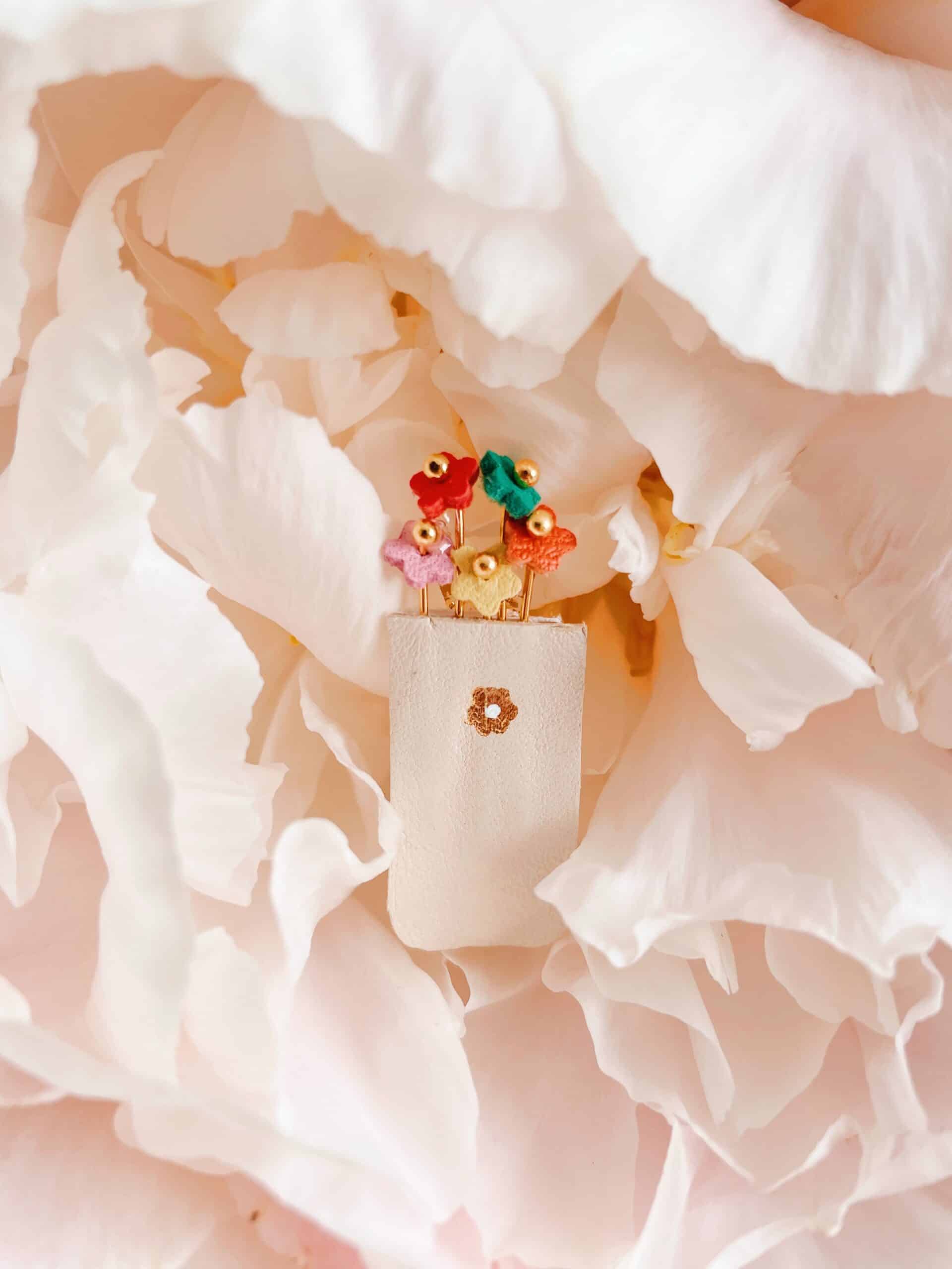 Broche bouquet – fleurs d’été – Image 5