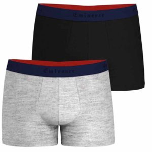 Eminence – Lot de 2 boxers – Gris & noir