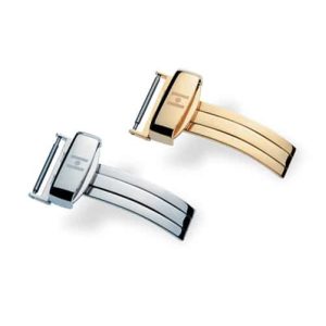 HIRSCH DEPLOYMENT BUCKLE NOIR ARGENT OR