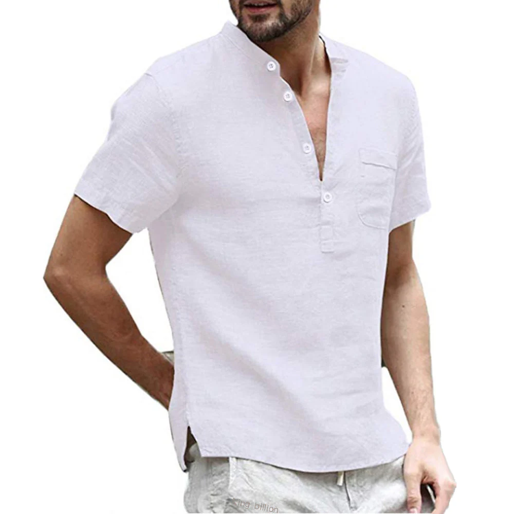 Korbin - Chemise légère pour hommes en lin, manches courtes – Image 7