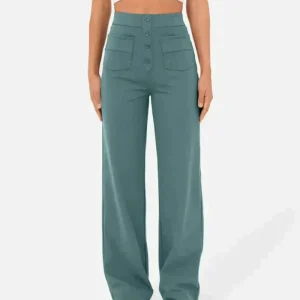 Ines | Pantalon Élastiqué pour femme | Taille haute