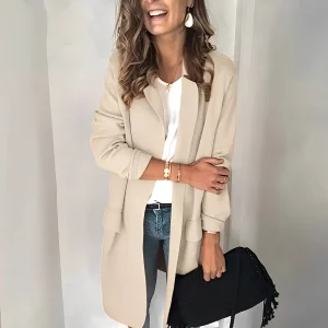 Georgina - Blazer long pour femme, chic et élégant